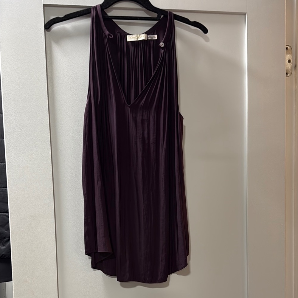Ramy Brook Piper Sleeveless Blouse Tank Size XS Eggplant Plum Color